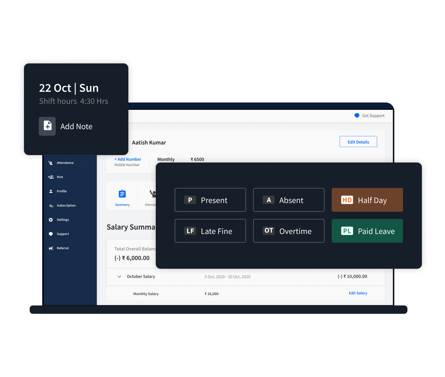 Attendance dashboard